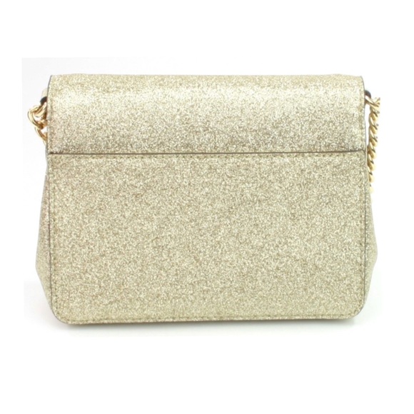 Michael Kors Tina Small Clutch PLGold Glitter - Picture 3 of 8